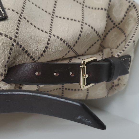 Dooney & Bourke Monogram Women Handbag, Medium, Light Beige and brown - Picture 10 of 16